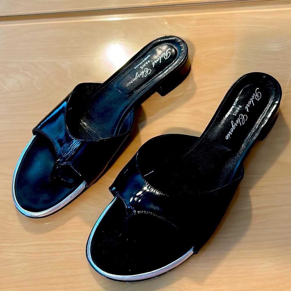 Robert Clergerie sandals jus very beautiful made in patent leather